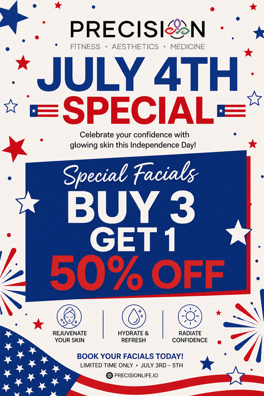 Precision Life STL July 4th Medical Facial Package | Buy 3, Get 1 50% Off