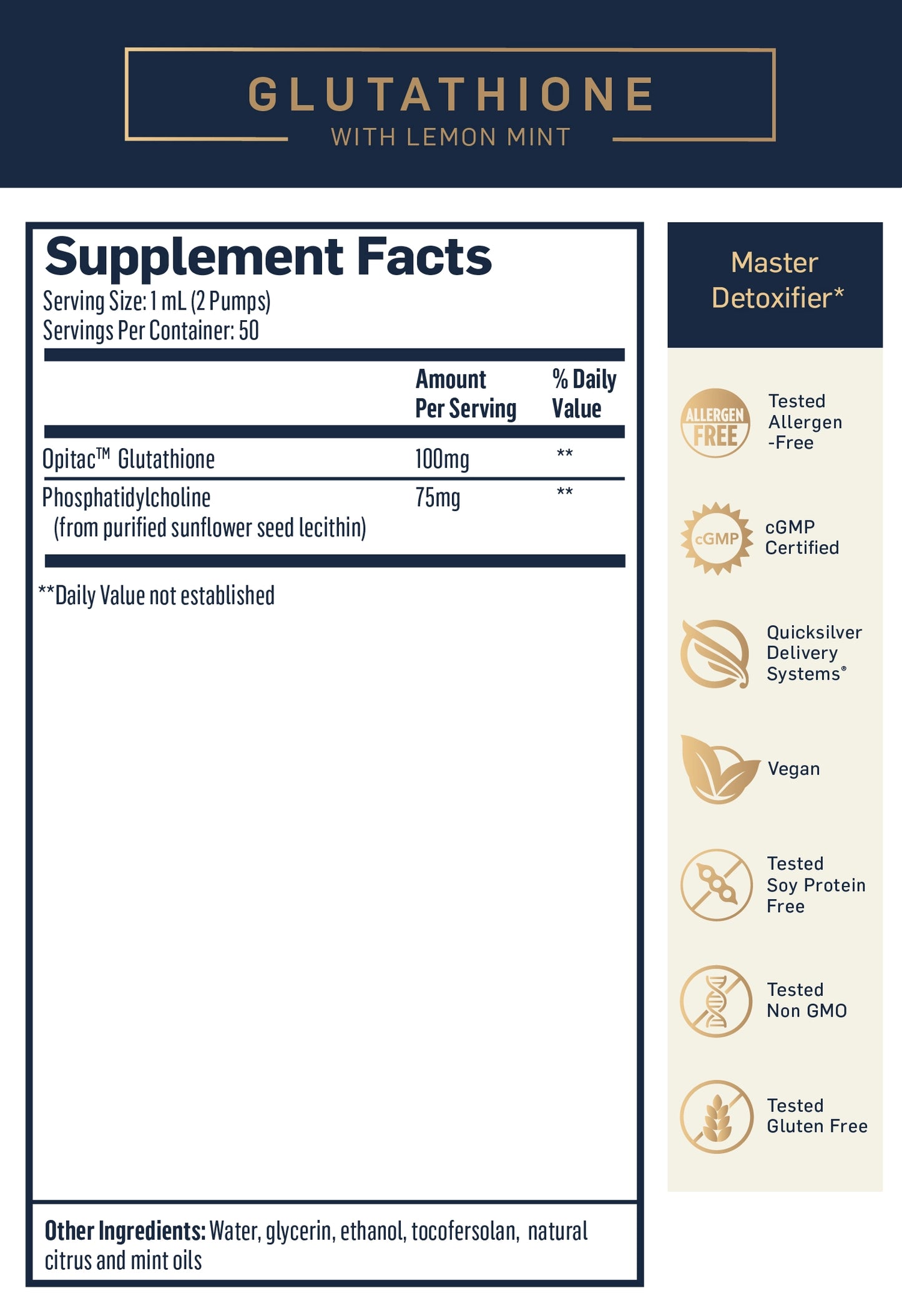 QuickSilver Liposomal Glutathione