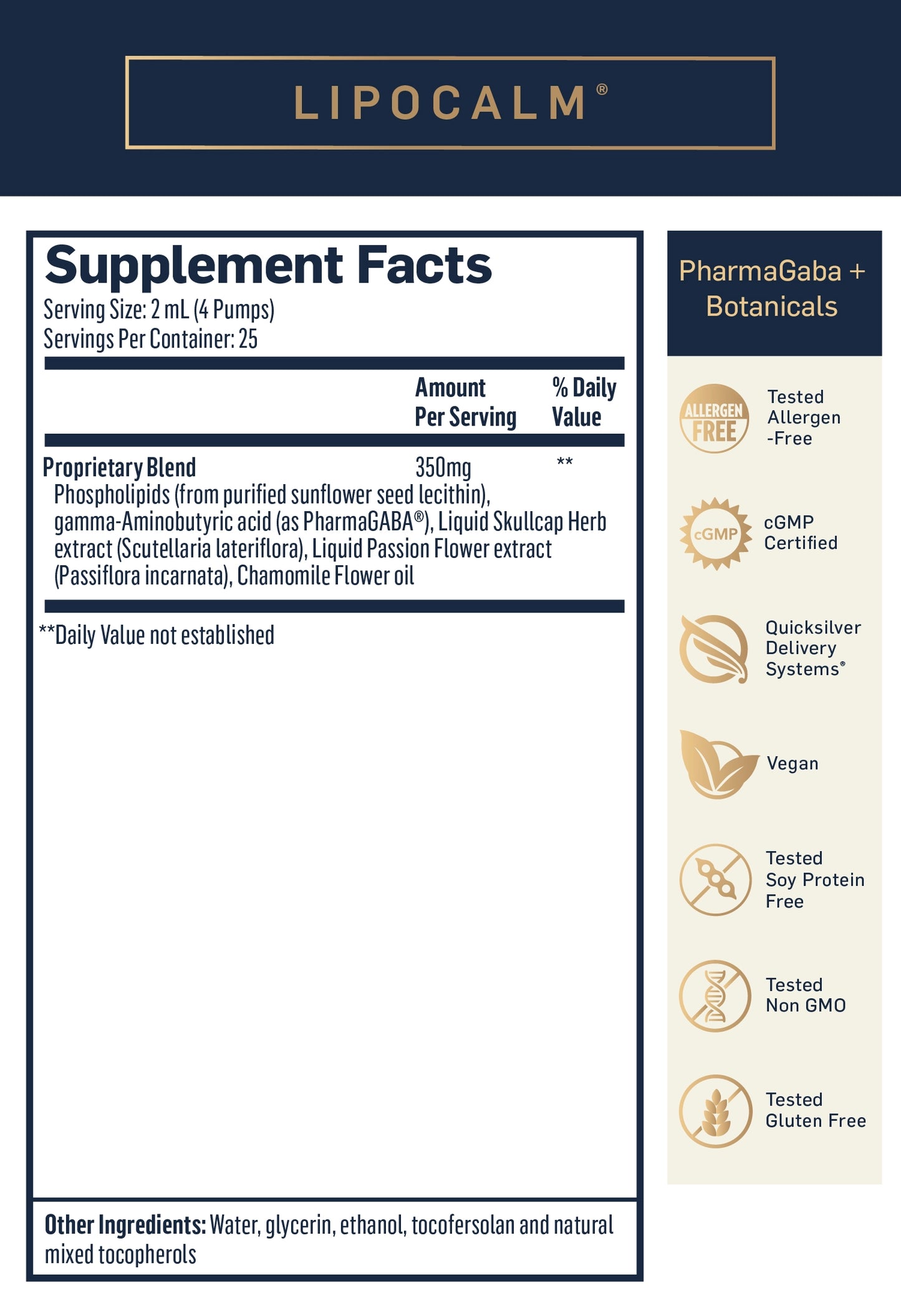 QuickSilver LipoCalm