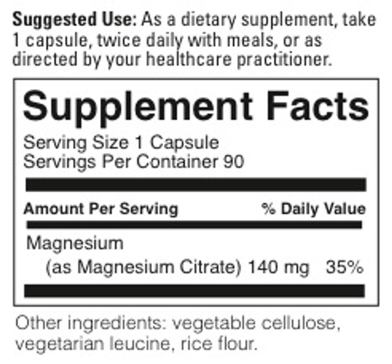 Common Sense Magnesium Citrate